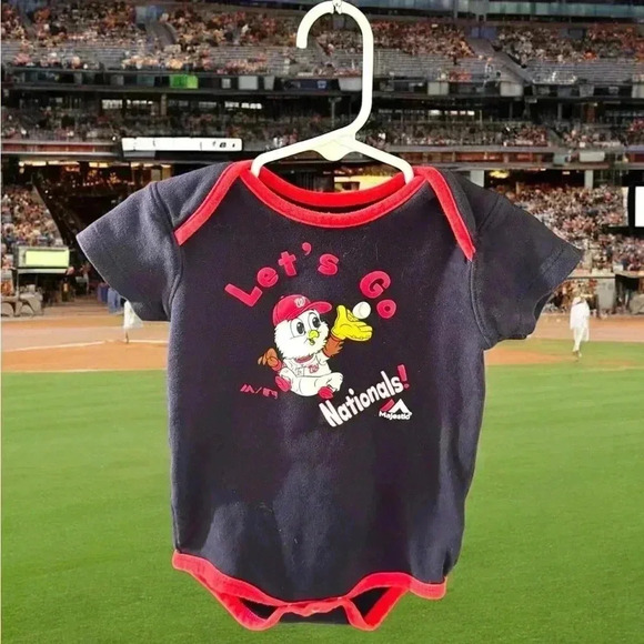 Majestic Authentic Washington Nationals 24mo onesie Discount w bundling! - Picture 1 of 3